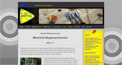 Desktop Screenshot of bogenschiessen-mbsv.de