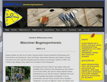Tablet Screenshot of bogenschiessen-mbsv.de